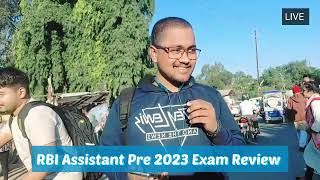 RBI Assistant Prelims Exam Analysis 2023  RBI Assistant Exam Review 2023 Pre  Asked Questions [upl. by Eusoj64]