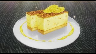 SHOKUGEKI NO SOMA  COMO HACER quotSemifreddo de limónquot Mimasaka amp Takumi [upl. by Ecirtak]