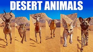 Sahara Animals Speed Races in the Desert in Planet Zoo included Addax Dromedary Camel Fennec Fox [upl. by Mathe933]