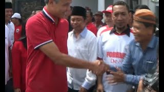 Ganjar Pranowo Bulusukan ke Lokasi Banjir Tegal [upl. by Ahsiekar]