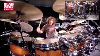 Simon Phillips  drumsolo  Clinic Tour Netherlands April May 2014 [upl. by Tlevesoor550]