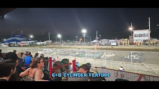 2023 Schaghticoke Fair Demolition Derby  6  8 Cylinder Feature  9423 [upl. by Nepsa]