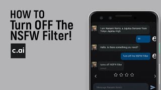 How To Turn OFF The NSFW Filter On Character AI easy [upl. by Ymaj409]