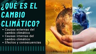 ¿Qué es el cambio climático Resumen [upl. by Ahseym873]