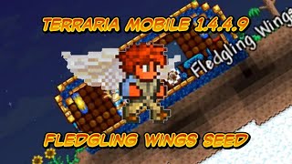 Terraria Mobile 1449 Fledgling Wings Seed Close to Ground [upl. by Peirce]