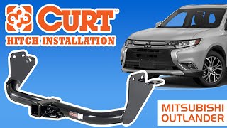 Hitch Installation on a 2018 Mitsubishi Outlander Curt CMF13398 [upl. by Nivek392]