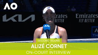 Alize Cornet OnCourt Interview 2R  Australian Open 2022 [upl. by Pontone883]