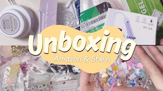 cc haul  📦 Amazon amp Shein nail unboxing ep 3 Nail supplies Kawaii charms ASMR [upl. by Htyderem]