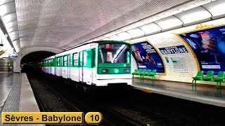 Sèvres  Babylone  Line 10  Paris métro  RATP MF67 [upl. by Constant]