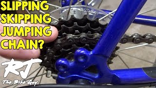 How To Fix Bike Chain SkippingSlippingJumping Gears [upl. by Nnylyma717]