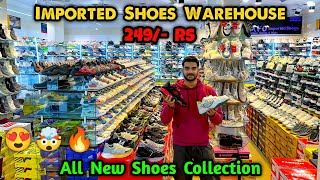 Imported Shoes Warehouse 🤯🔥 2024 Shoes  Shoes Wholesale Market in Delhi  Ballimaran Shoes Market [upl. by Richmound]