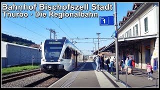 Thurbo AG  Die Regionalbahn  Kleiner Bahnhof Bischofszell Stadt Kanton Thurgau Schweiz 2021 [upl. by Godding506]