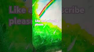 Ring painting rainy day panting panting easy rainbow pantingart craft and artist priyanshi [upl. by Ashraf]