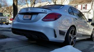 Mercedes C43 Amg Exhaust Sound [upl. by Sheree]