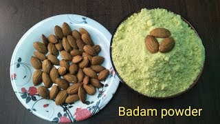 Instant kesar badam powder in Tamil  Homemade badam powder [upl. by Yeleen]