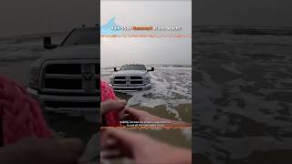 Expert Saves RAM 3500 from Disaster at Beach 🌊😬 by Two Jeep Rubicons [upl. by Agate]