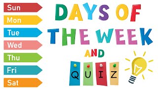 Days Of The Week For Kids  ESL Games [upl. by Akenom879]