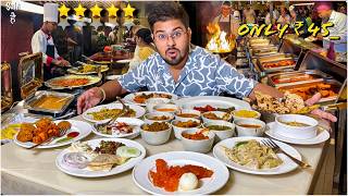 Trying UNLIMITED Luxury Food Buffet  Street Food India  Best Veg Food [upl. by Melcher]