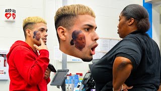 Tattooing Strangers Faces On My Face Prank [upl. by Obara431]