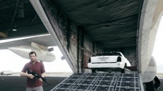 GTA V Guide How to store cars inside the Titan cargoplane HDPs3 [upl. by Llerraf834]