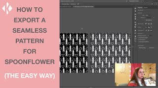 How To Export A Seamless Pattern for Spoonflower THE EASY WAY [upl. by Aicilihp]