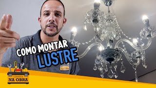 Como Montar Lustre de Cristal Startec fácil e prático Maria Tereza [upl. by Mihsah]