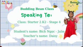 Budding Bean Starter 2K2 Final Test Phạm Bích Ngọc [upl. by Ellehcar]