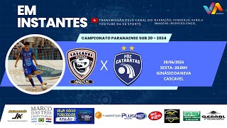 CASCAVEL X FOZ CATARATAS PARANAENSE SUB 20 AO VIVO [upl. by Jemmie690]