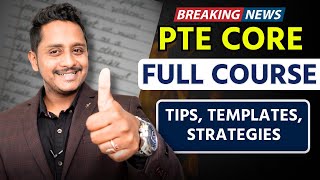 PTE CORE Full Course  Tips Templates Strategies  Skills PTE Academic [upl. by Jacklyn]