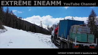 MONTEE EXTRÊME en Haute Montagne ⚠️ 2400 m 🚧🚧 ACTROS 8X8 [upl. by Litt]