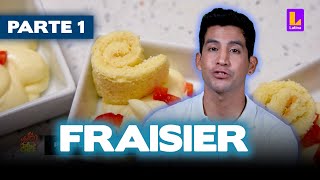 Fraisier  Parte 1 Genovesa crema pastelera muselina almíbar y armado  El Gran Chef Famosos [upl. by Noyerb]