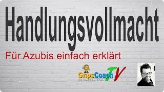 HANDLUNGSVOLLMACHTEN ✅ einfach erklärt ⭐ GripsCoachTV [upl. by Kyle]