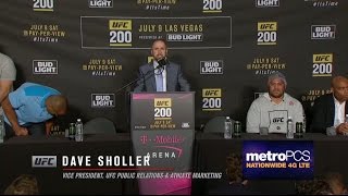 UFC 200 PostFight Press Conference Highlights [upl. by Wilonah]