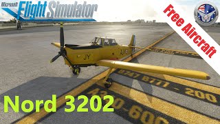 Freeware Aircraft  Nord 3202  FlightReview  Microsoft Flight Simulator [upl. by Iruj]