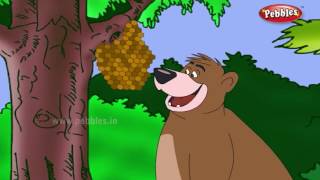 Bear and Bees  Aesop Fables in Hindi  Aesop Hindi Moral Stories For Kids [upl. by Eda93]