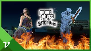 Ares vs Wonder Woman  GTA San Andreas [upl. by Vershen]