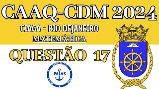 Prova CAAQCDM 2023 Questão 17 condutor de Máquinas no CIAGA [upl. by Asamot]