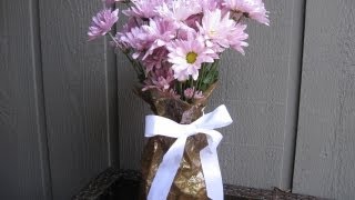 Paper Bag Vase Craft Tutorial [upl. by Ai210]