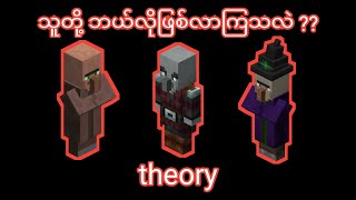 Villager  Pillager နဲ့ witch တို့ ဘယ်လိုဖြစ်လာသလဲTheory [upl. by Reahard]