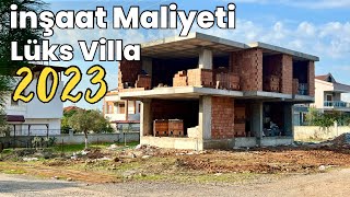 Müstakil Lüks Villa Maliyeti  Kaba İnşaat 2023 Maliyeti [upl. by Einapets]