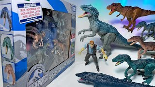 NEW 2024 Jurassic World Dinosaur Set Indominus Rex TRex Velociraptor Mosasaurus Atrociraptor [upl. by Airb]