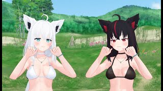 MMD Hololive ゆるして猫  Fubuki amp Kurokami  mmd 4k [upl. by Lewison43]