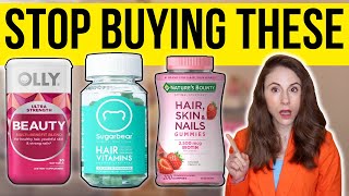 THE TRUTH ABOUT HAIR SKIN AND NAIL VITAMINS  Dermatologist [upl. by Melisse]