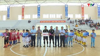 Khai mạc giải bóng đá Tứ Hùng U11  Cup Việt Hùng Sport năm 2023 tại nhà thi đấu huyện Quảng Xương [upl. by Junia]