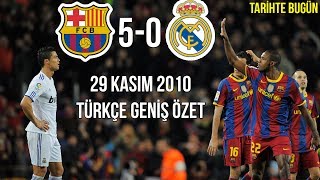 TARİHTE BUGÜN Barcelona 50 Real Madrid  Türkçe Spiker  Geniş Özet 2010 • HD [upl. by Omor]