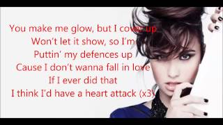 demi lovatoheart attack lyrics [upl. by Barra]