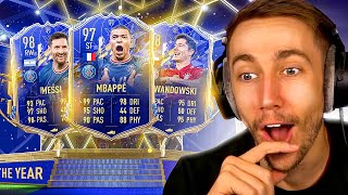 HUGE TOTY ATTACKERS PACK OPENING FIFA 22 TEAM OF THE YEAR [upl. by Frame505]