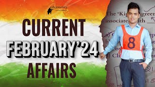 February 2024 Current Affairs for NDA 1 2024 and CDS 1 2024 [upl. by Salokkin]