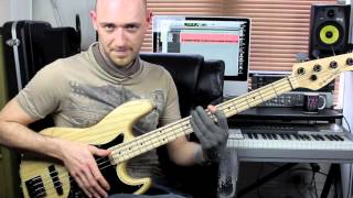 Slap Bass Lesson  BeginnerIntermediate  with Scott Devine L74 [upl. by Nellad]