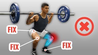 How To Squat Without Knee Pain 4 Mistakes You’re Probably Making [upl. by Lenard]